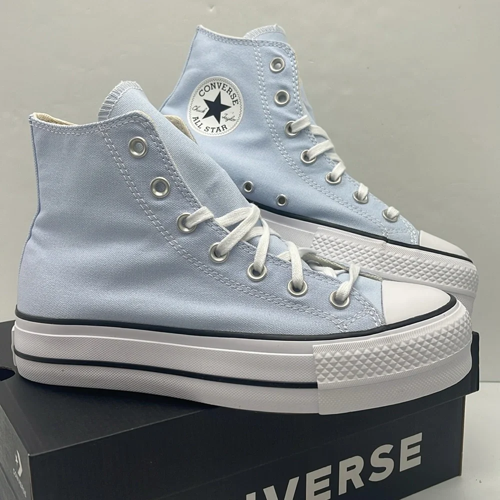 Converse WMNS Platform Sneakers A10644F CTAS LIFT. HI BLUE SUPERMOON/NATURAL IVR